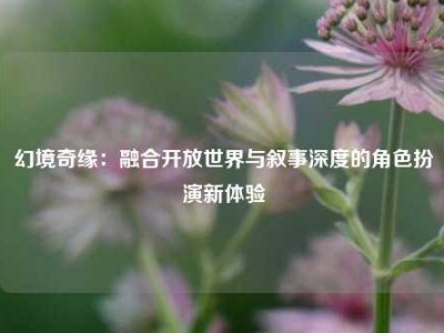幻境奇缘：融合开放世界与叙事深度的角色扮演新体验